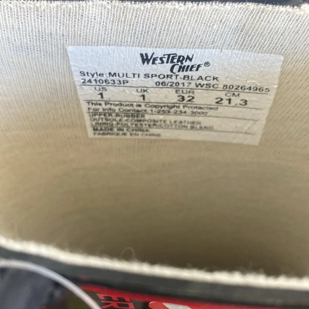 Western Chief Rain Boots NWT Multi Sport Football Soccer Kids Rain Size 1